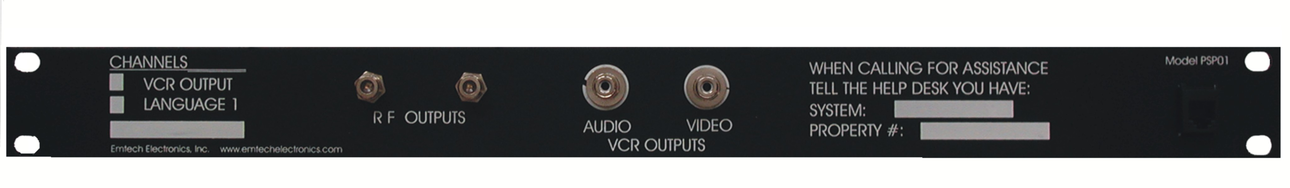 19" Program Selector Panels